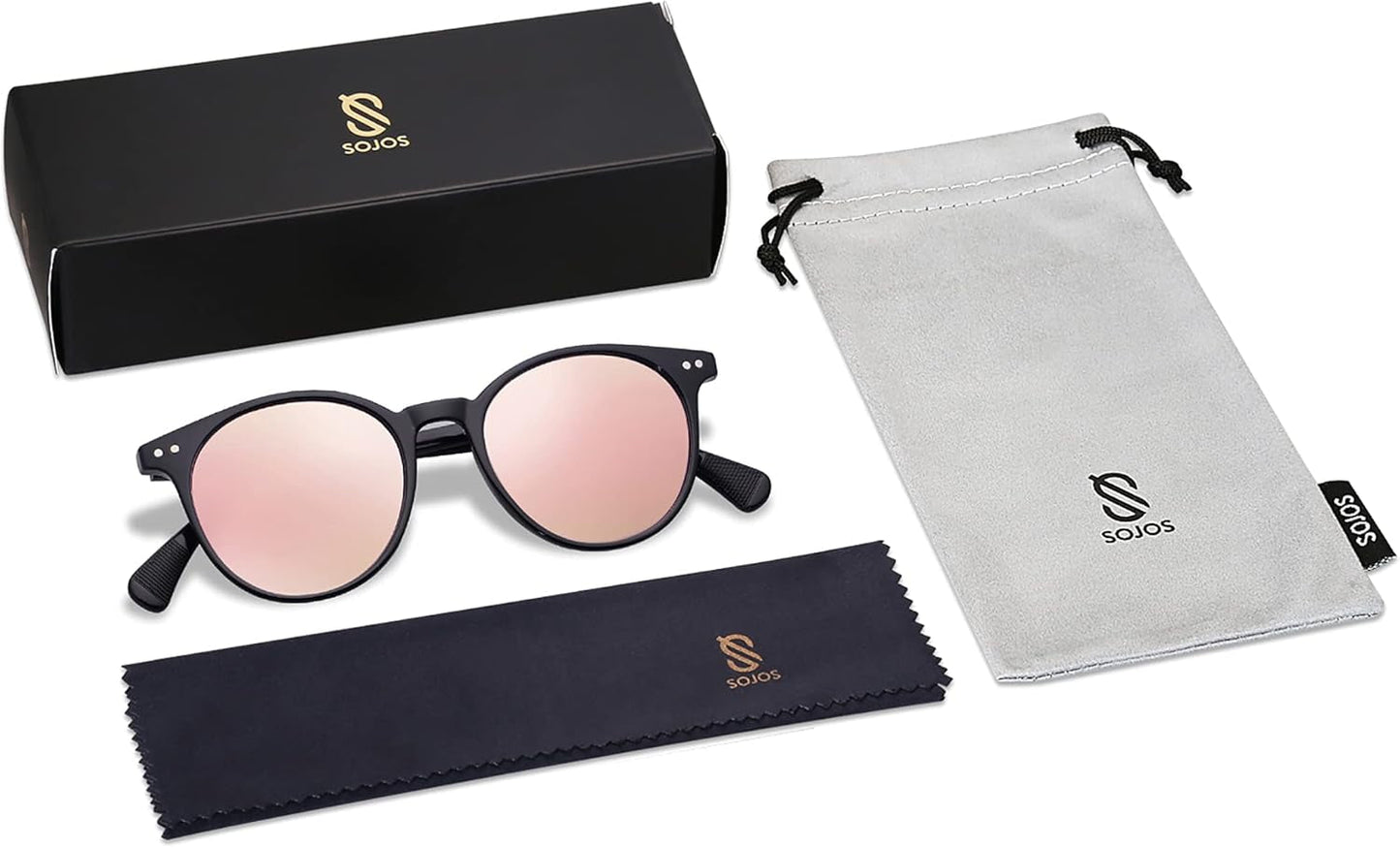 Small round Classic Polarized Sunglasses for Women Men Vintage Style UV400 Lens SJ2113