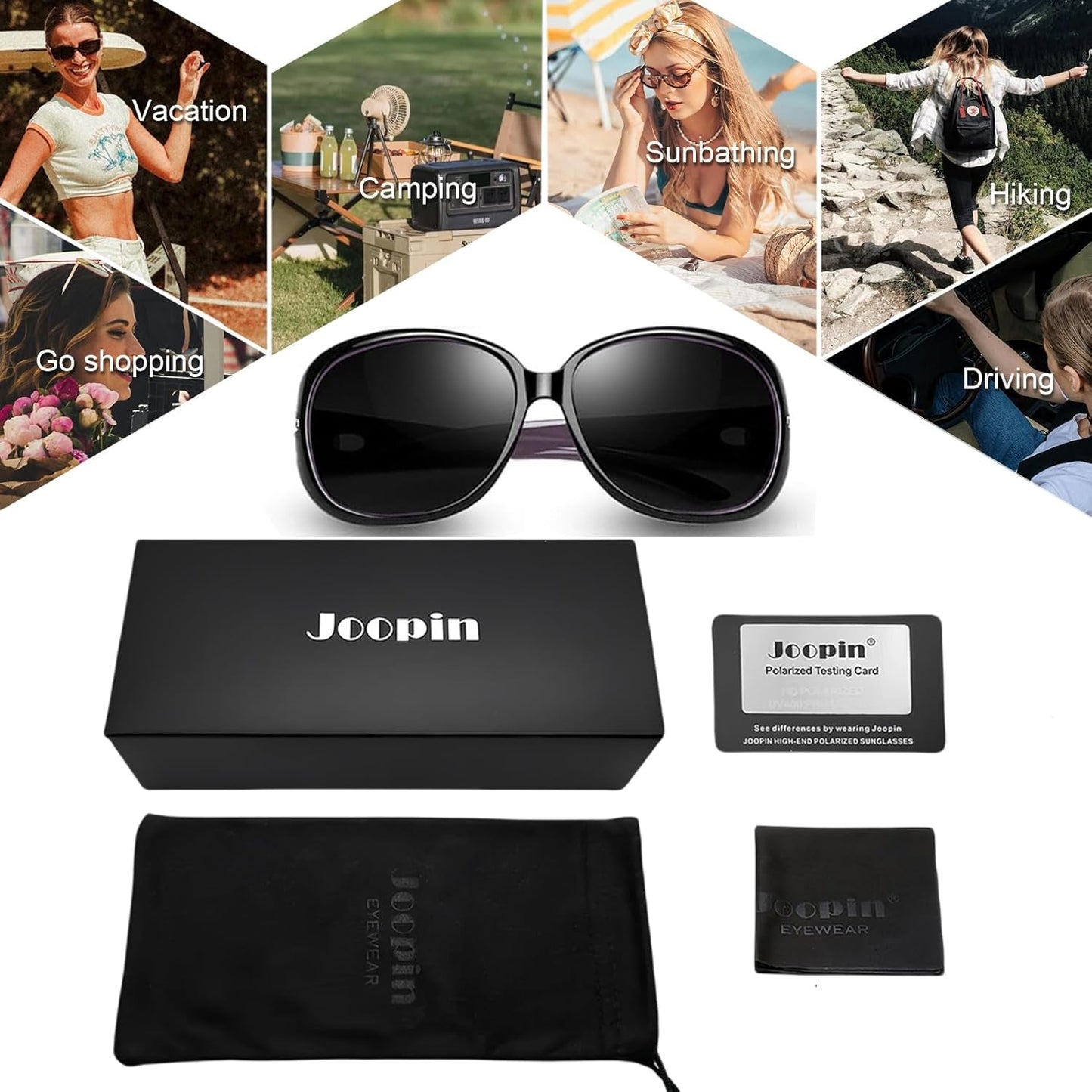 Big Sunglasses for Women Oversized Shades for Women Trendy Large Rectangle Sun Glasses UV Protection Sunnies - WORLD TIME VISITS