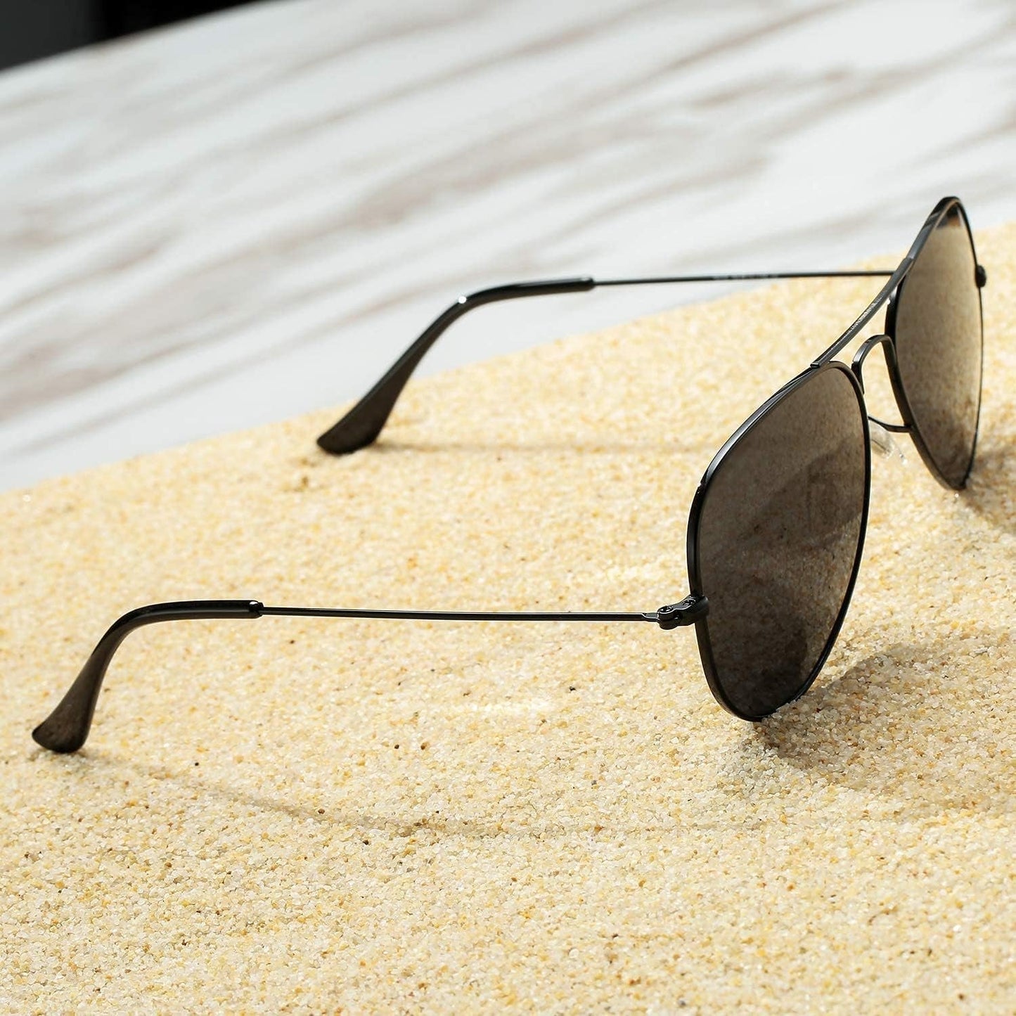 Aviator Sunglasses for Men Women Classic Polarized UV400 Protection - WORLD TIME VISITS