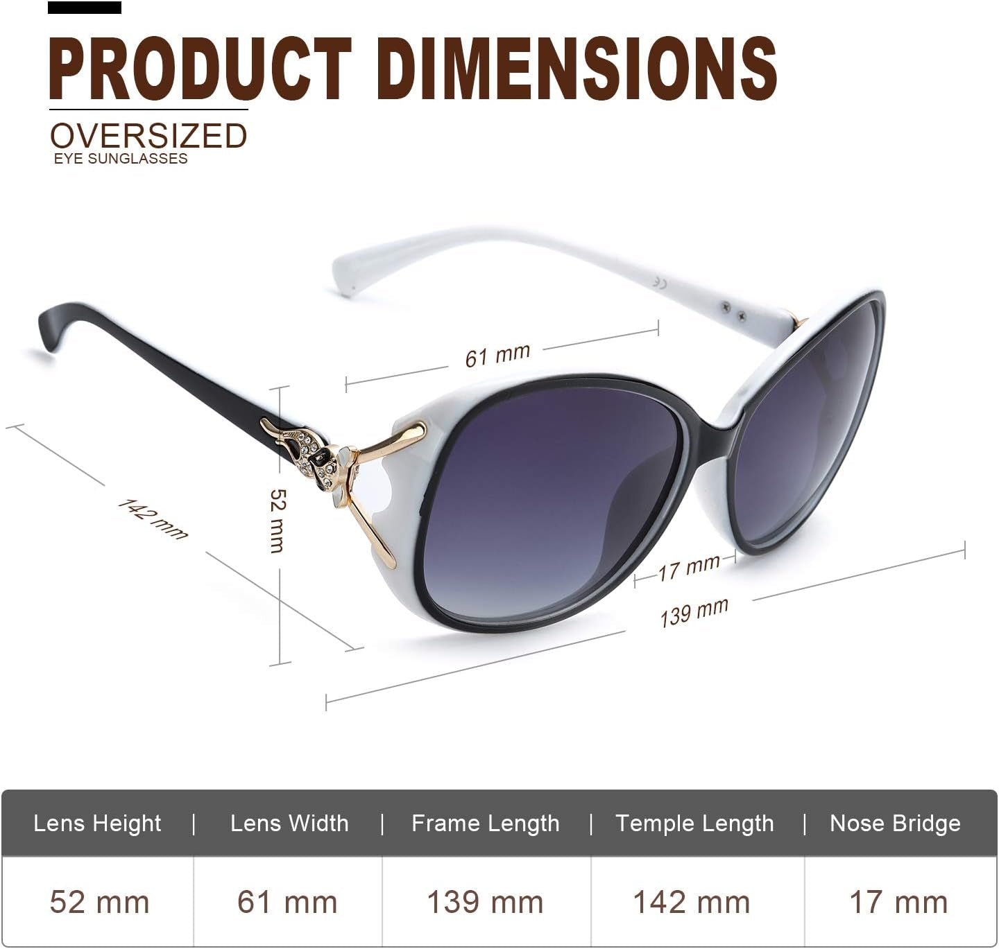 Sunglasses for Women Trendy Polarized Sunglasses Oversized Big Sun Glasses Ladies Shades UV Protection