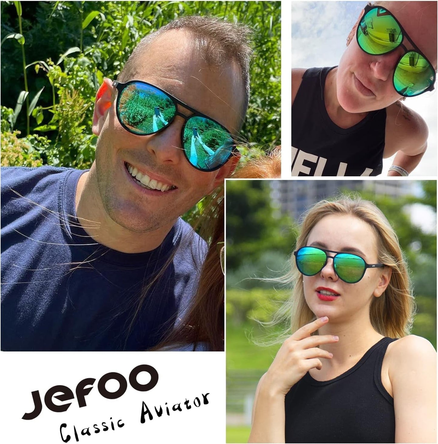 Polarized Aviator Sunglasses for Women Men Retro Trendy Sports Sunglasses for Outdoor UV400 Protection - WORLD TIME VISITS