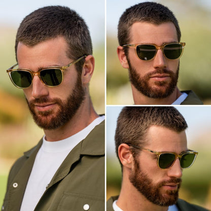 Polarized Classic Retro Flat Square Unisex Sunglasses