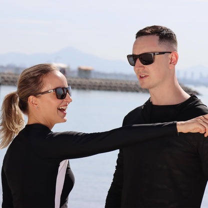 Fishing Polarized Sunglasses for Men Driving Running Golf Sports Glasses Square UV Protection Designer Style Unisex - WORLD TIME VISITS
