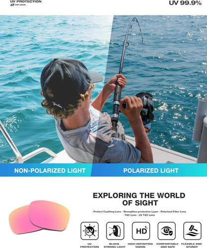 Polarized Sports Sunglasses Driving Sun Glasses Shades for Men Women Tr90 Frame for Cycling Fishing Running RB831