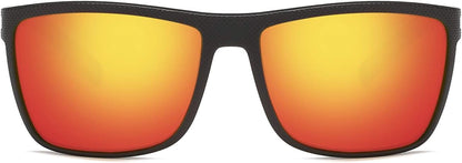 Polarized Sunglasses for Men Lightweight TR90 Frame UV400 Protection Square Sun Glasses