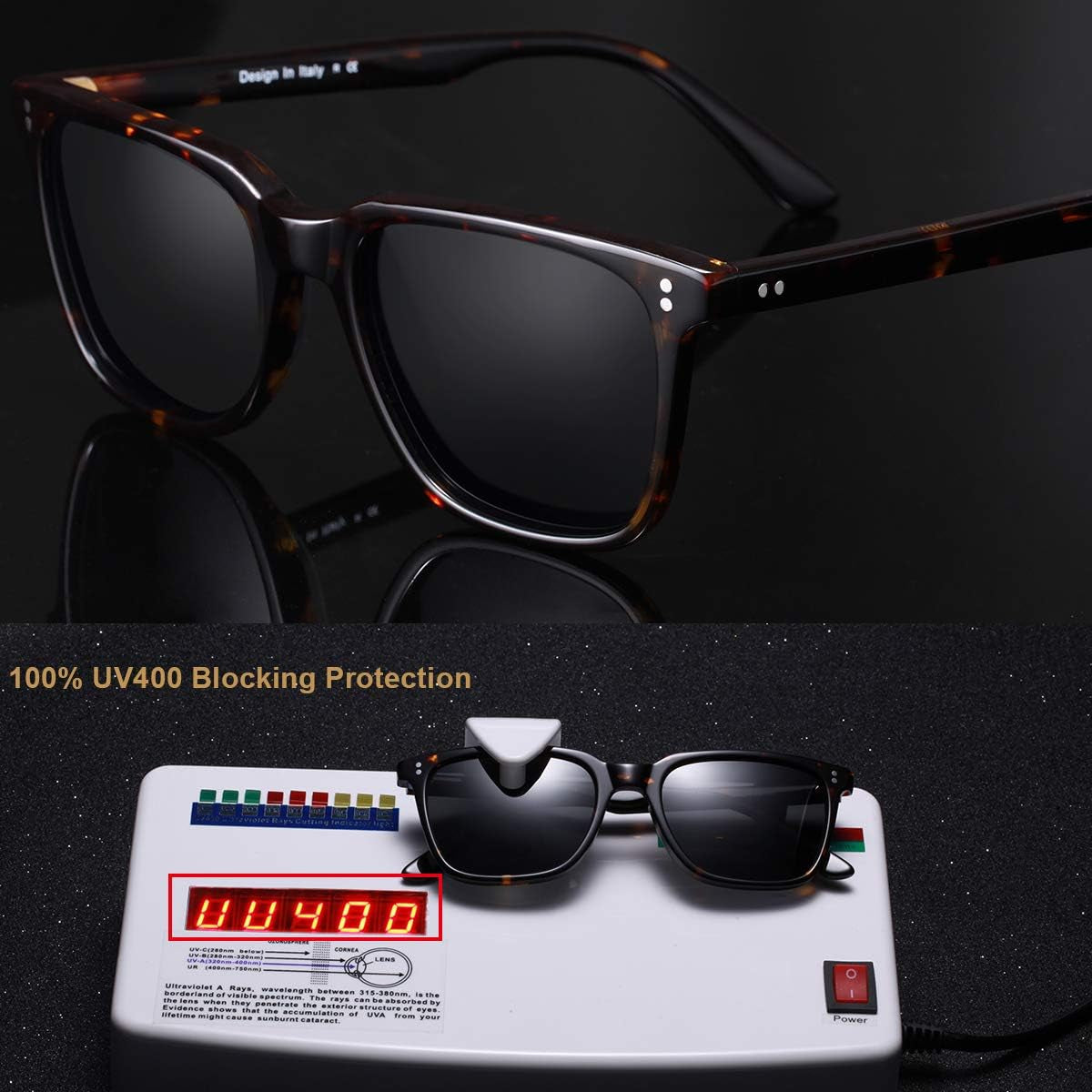 Polarized Men'S Sunglasses UV400 Protection for Driving Fishing Hiking Golf Outdoor Sport Glasses - WORLD TIME VISITS