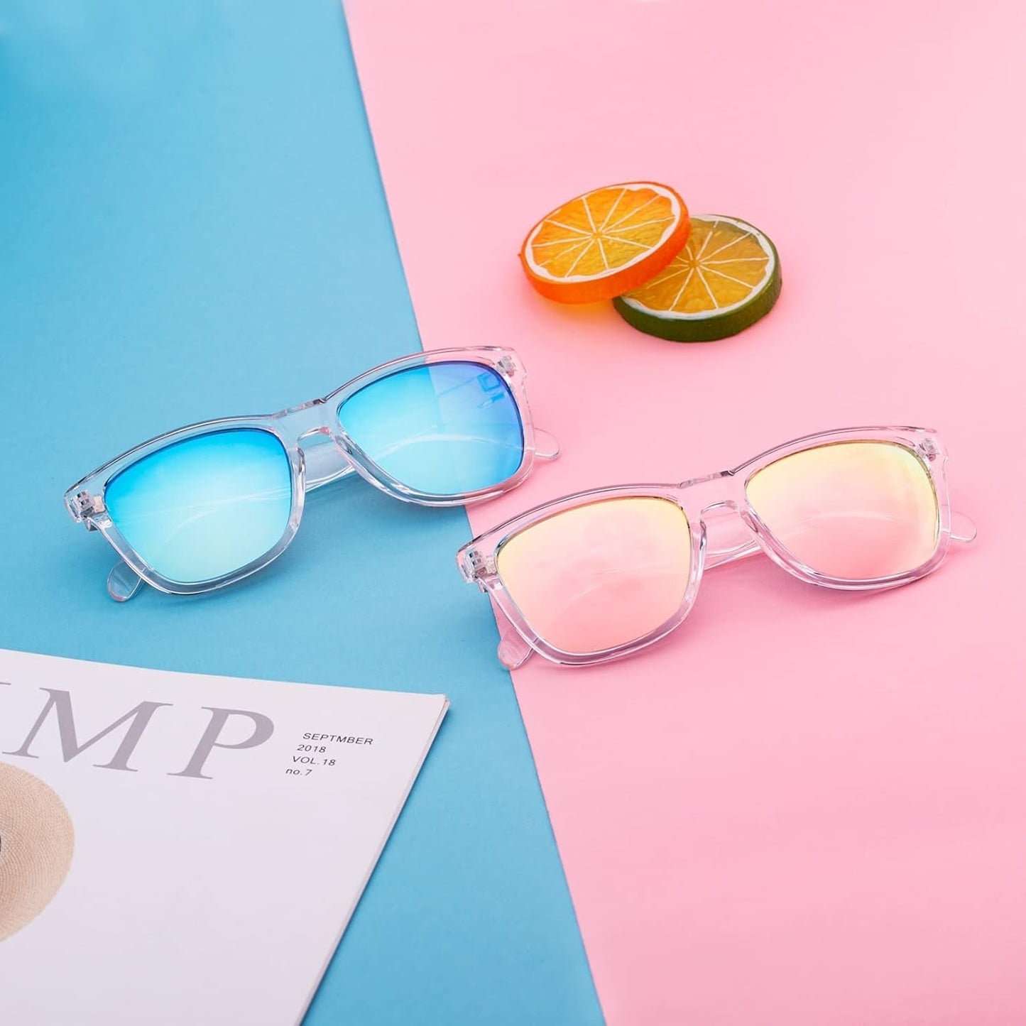 Sunglasses Womens,Classic Square Frame UV400 Mirrored Lens,Sunglasses Fit for Beach,Vacation,Driving