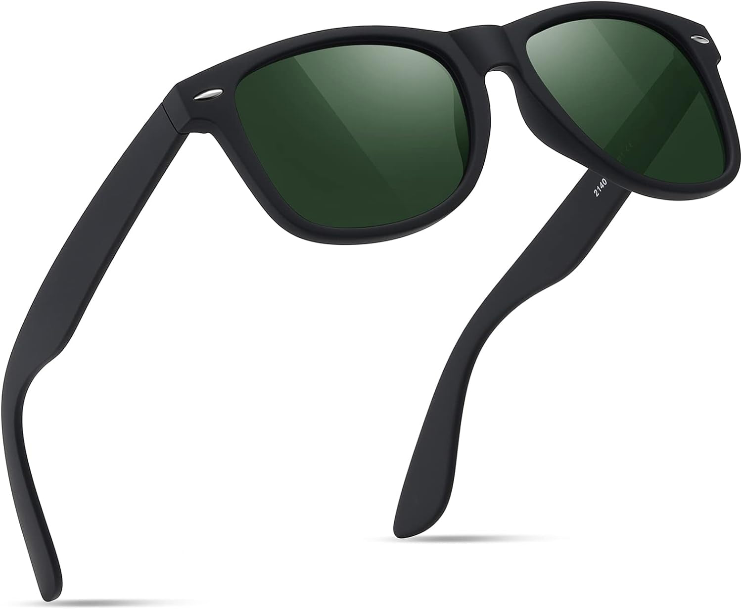 Sunglasses Men Polarized Sunglasses for Mens and Womens,Black Retro Sun Glasses Driving Fishing UV Protection - WORLD TIME VISITS