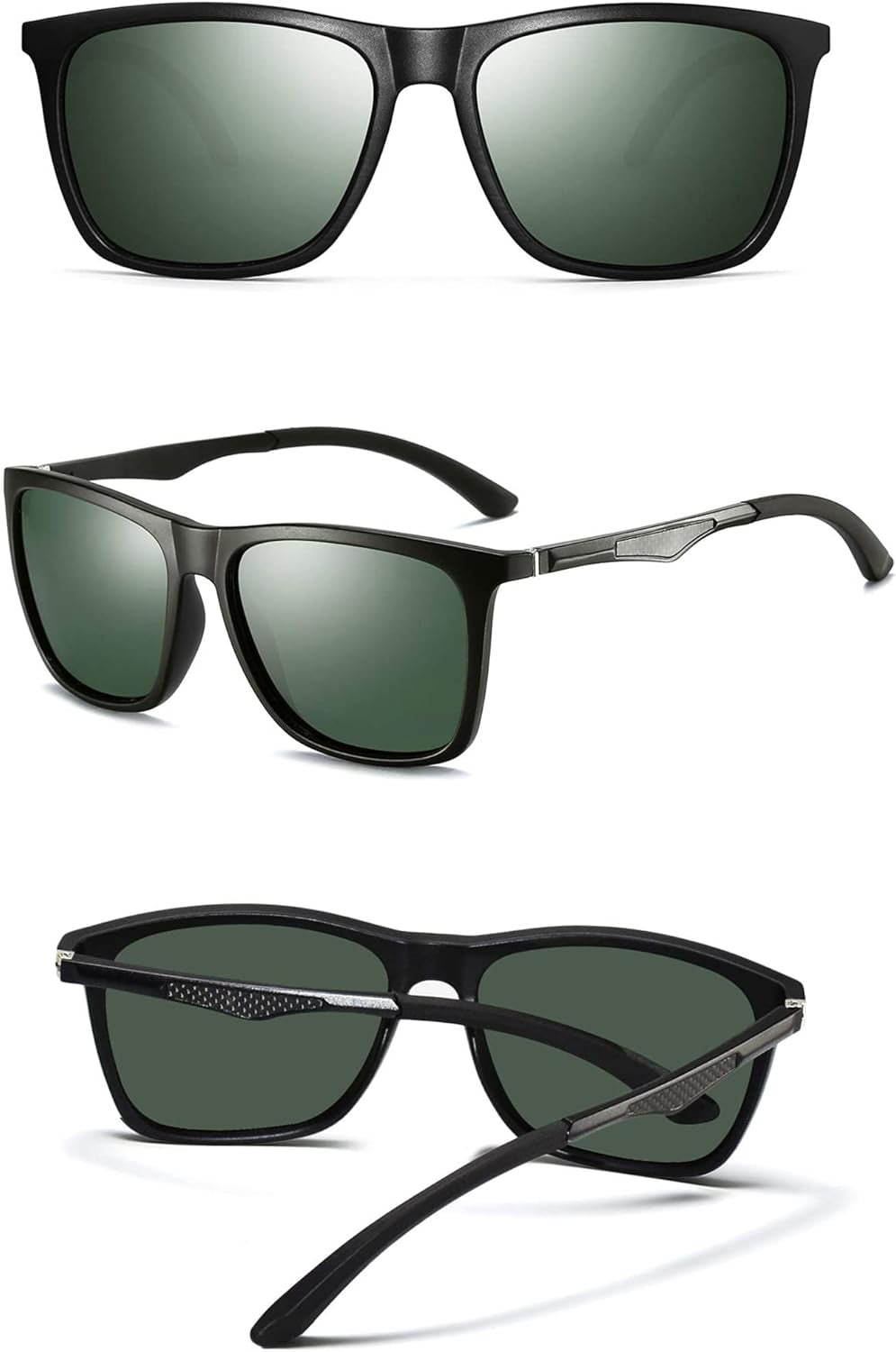 Polarized Sunglasses for Men Aluminum Mens Sunglasses Driving Rectangular Sun Glasses for Men/Women