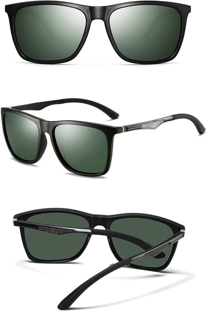 Polarized Sunglasses for Men Aluminum Mens Sunglasses Driving Rectangular Sun Glasses for Men/Women - WORLD TIME VISITS