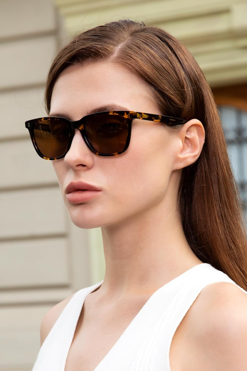Acetate Polarized Sunglasses for Women Small Face - Antiglare UV400 Protection CA5354