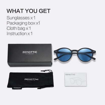 Polarized round Sunglasses, Stylish Sunglasses for Men and Women Retro Classic, Multi-Style Selection
