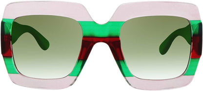 Oversized Square Sunglasses Womens Retro Shades Luxury Big Sun Glasses UV400 Protection S0178 - WORLD TIME VISITS