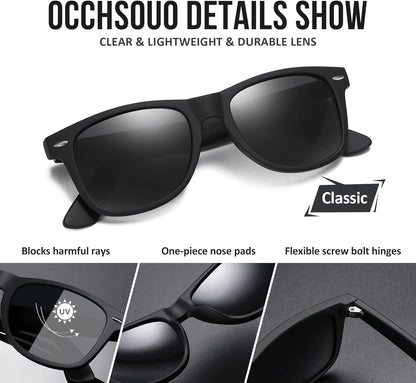 Polarized Sunglasses Womens Men - Sun Glasses Fashion Trendy Driving Fishing UV Blocking UV400 Protection