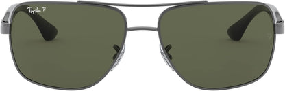 Men'S RB3483 Metal Square Sunglasses - WORLD TIME VISITS