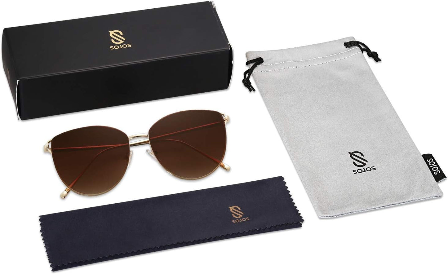 Mirrored Flat Lens Fashion Sunglasses for Women SJ1085