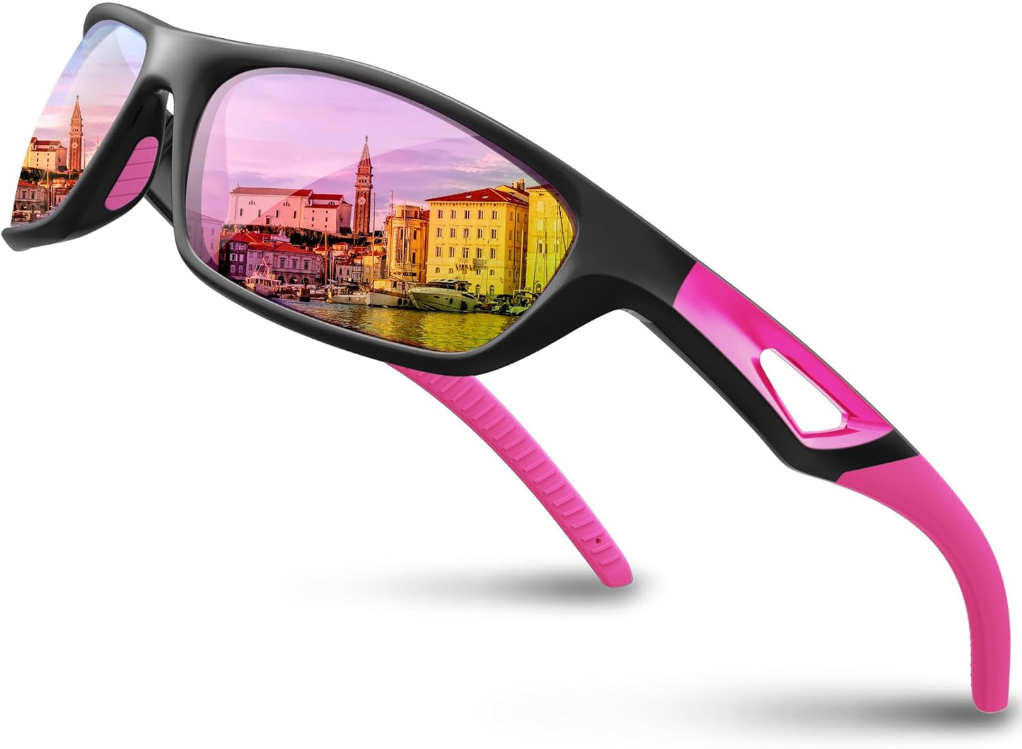 Polarized Sports Sunglasses Driving Sun Glasses Shades for Men Women Tr90 Frame for Cycling Fishing Running RB831