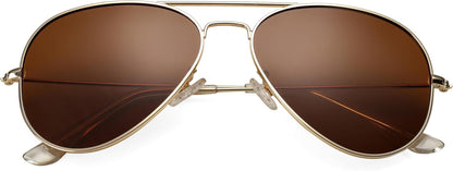 Aviator Sunglasses for Men Women Classic Polarized UV400 Protection