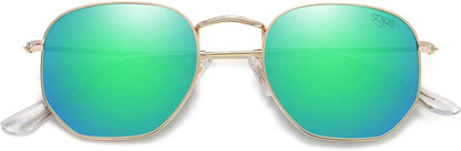 Square Polarized Sunglasses for Women Men Small Hexagonal Polygon Shades SJ1072