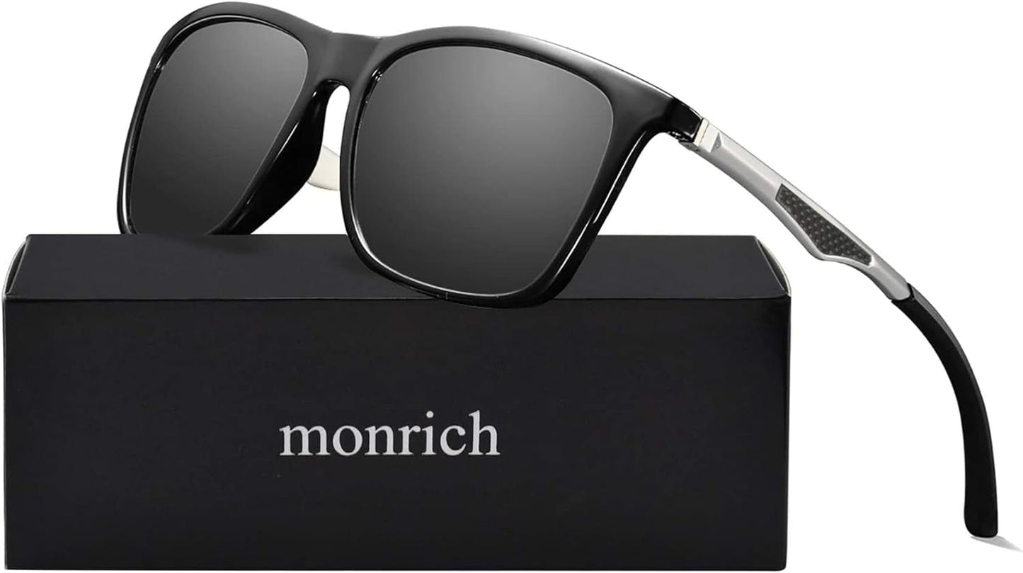 Polarized Sunglasses for Men Aluminum Mens Sunglasses Driving Rectangular Sun Glasses for Men/Women