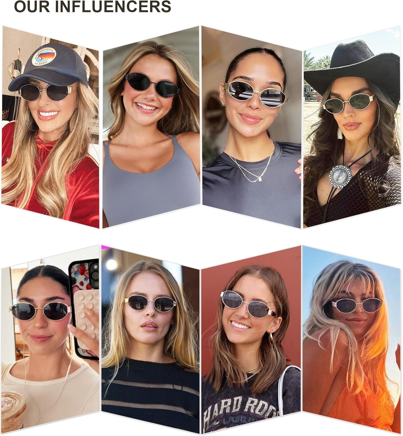 Retro Oval Sunglasses for Women Trendy Sun Glasses Classic Shades UV400 Protection SJ1217
