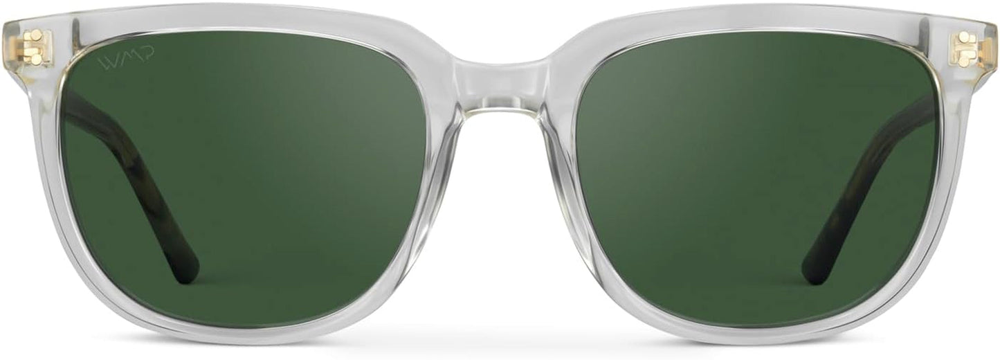 Polarized Classic Retro Flat Square Unisex Sunglasses - WORLD TIME VISITS