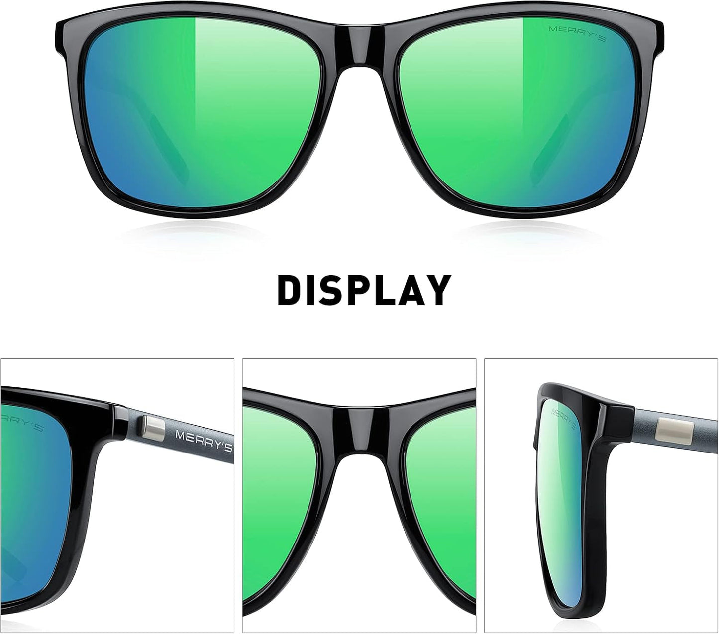 Unisex Polarized Aluminum Sunglasses Vintage Sun Glasses for Men/Women S8286