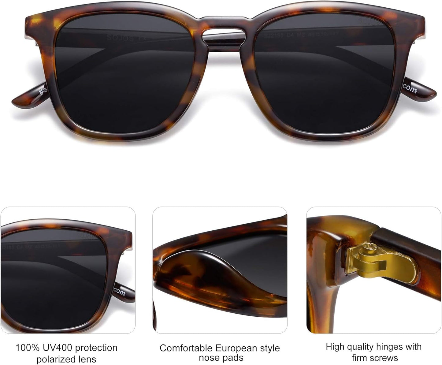 Polarized Sunglasses for Women Men Classic Vintage Style Shades