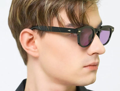 Unisex Vintage Retro round Style Tinted Sunglasses for Men Women Fashion Circle Sun Glasses 46Mm