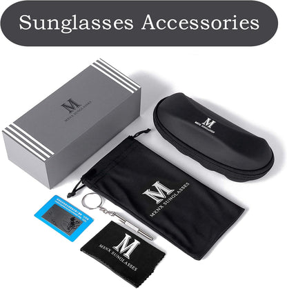 Aviator Sunglasses for Men Polarized Women UV Protection Lightweight Driving Fishing Sports Unisex Glasses MX208 - WORLD TIME VISITS