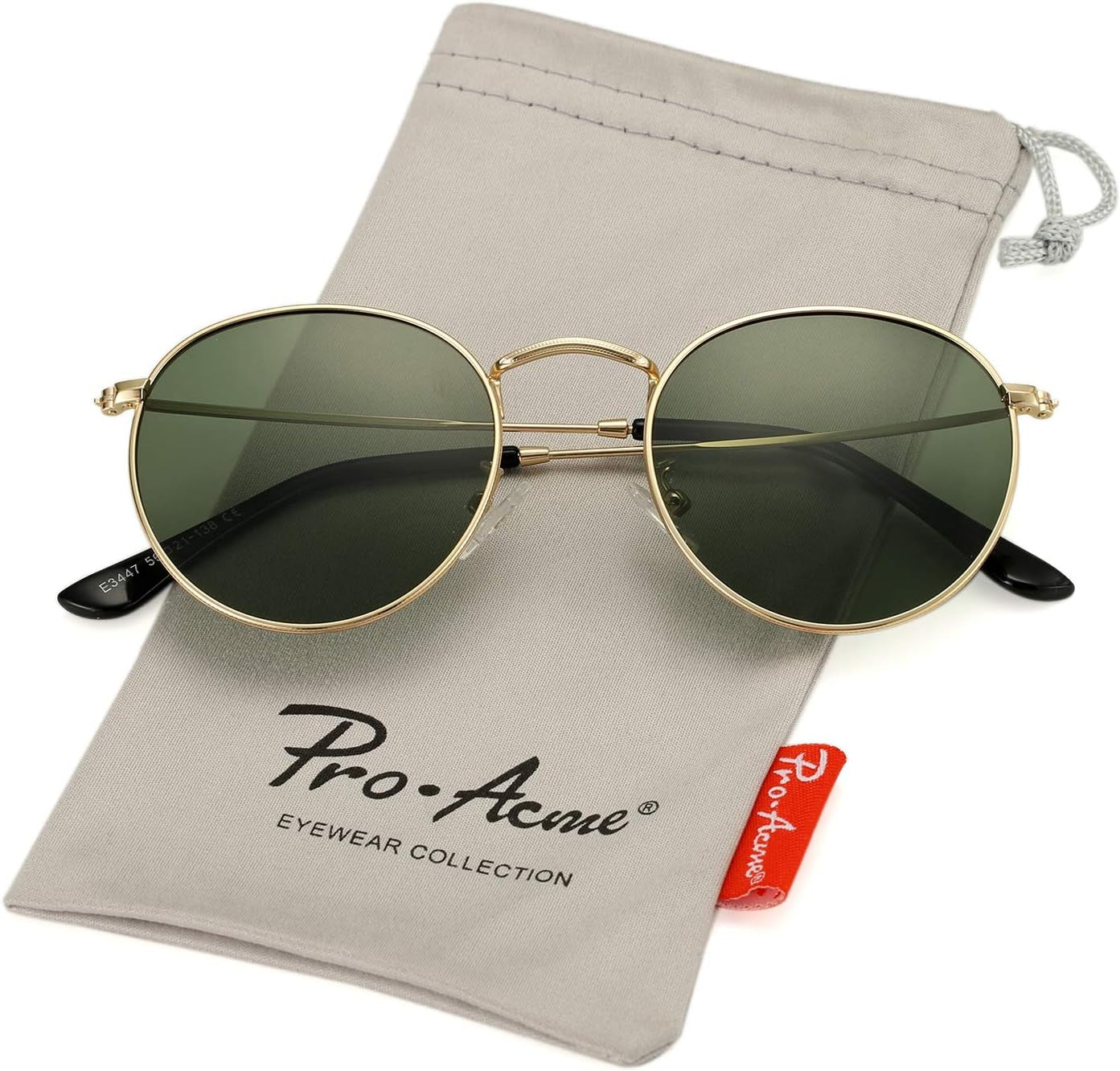 Small round Metal Polarized Sunglasses for Women Retro Designer Style
