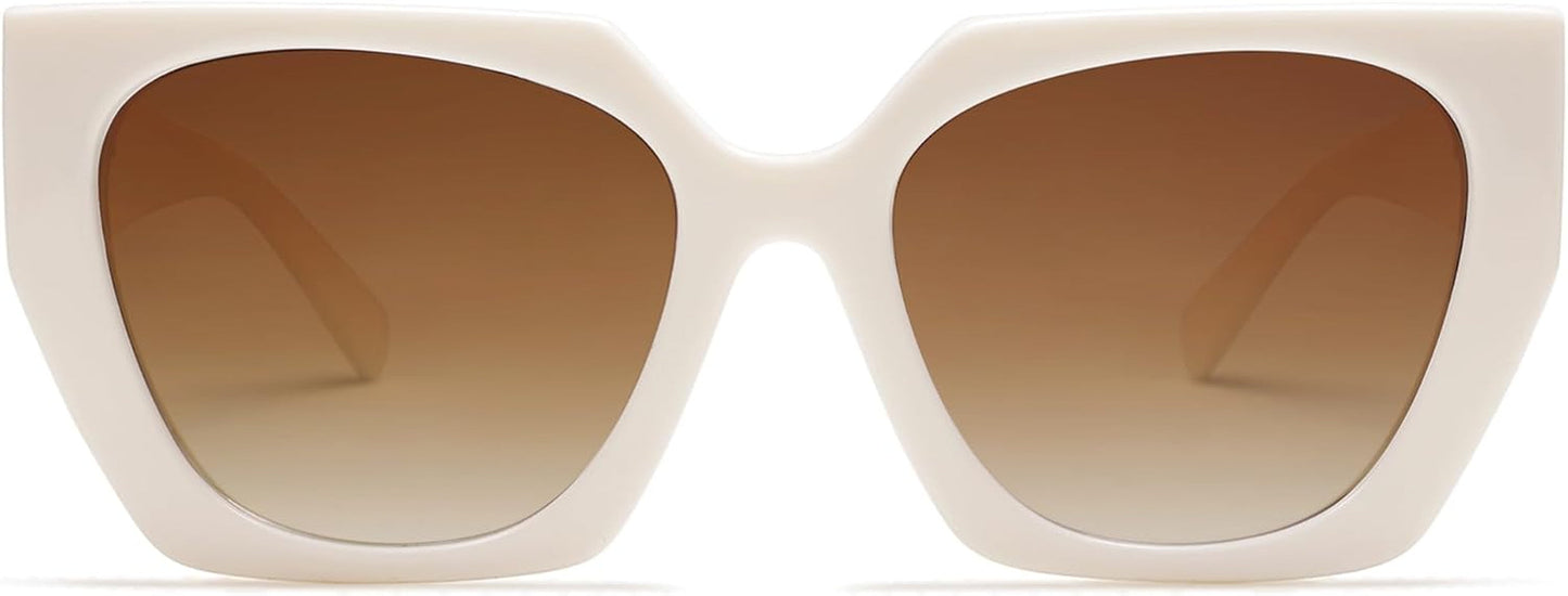 Trendy Oversized Polarized Sunglasses Womens Big Square Cateye Sunnies, Lentes De Sol Para Mujer SJ2205