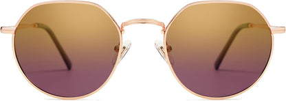 round Polygon Polarized Sunglasses for Women Men Retro Classic Vintage Panto Shades SJ1157