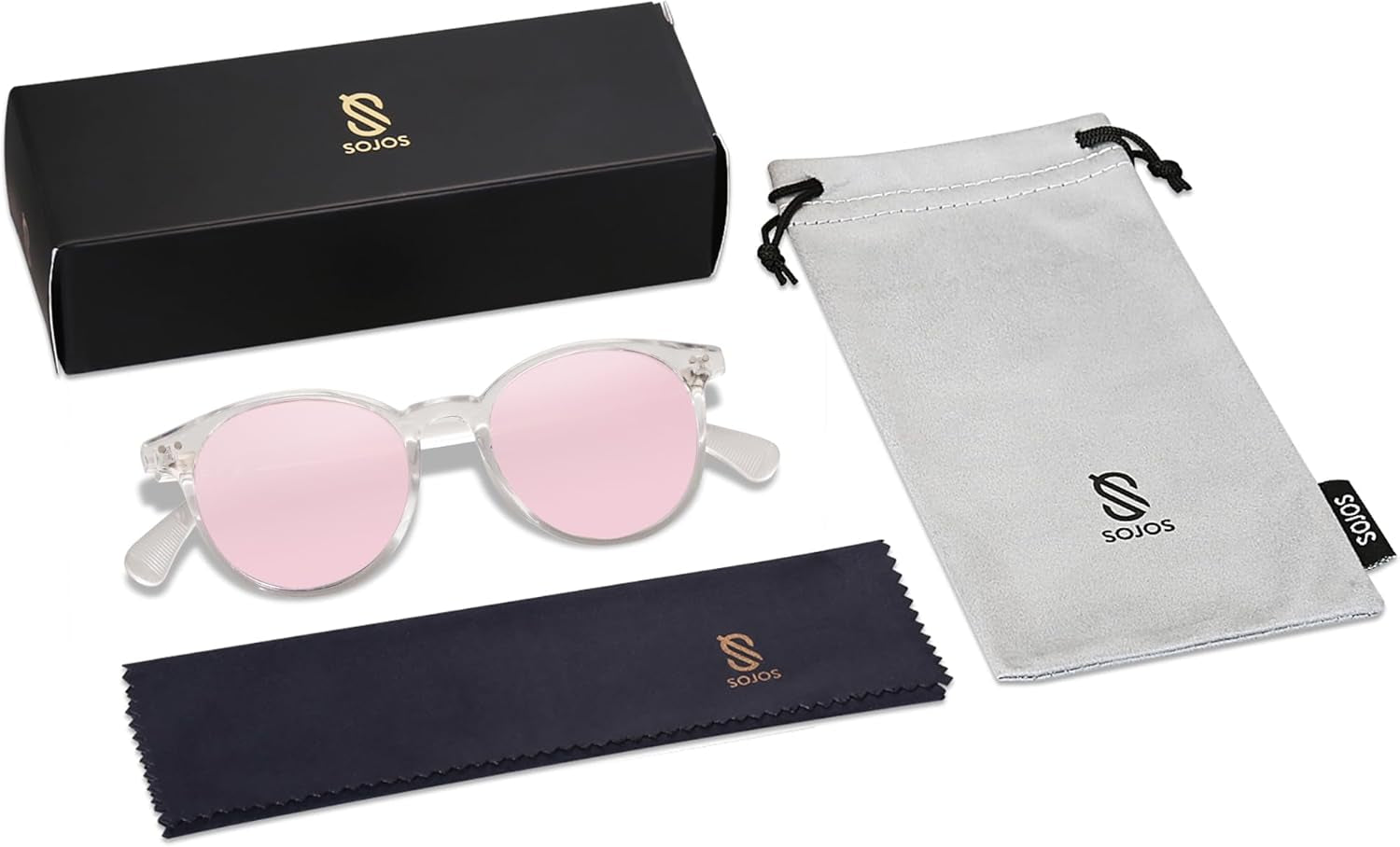 Small round Classic Polarized Sunglasses for Women Men Vintage Style UV400 Lens SJ2113 - WORLD TIME VISITS