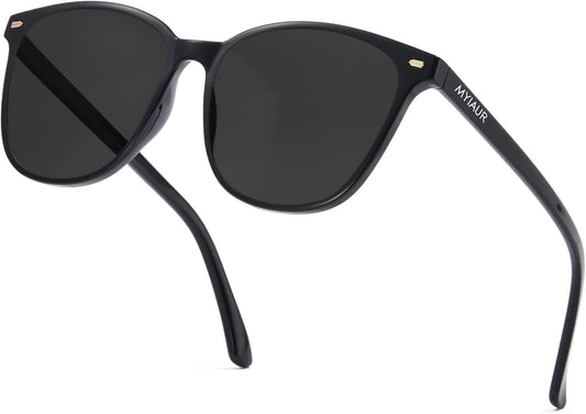 Polarized Sunglasses for Women, Square Mirrored Trendy Shades with UV Protection Reduce Glare Sun Glasses