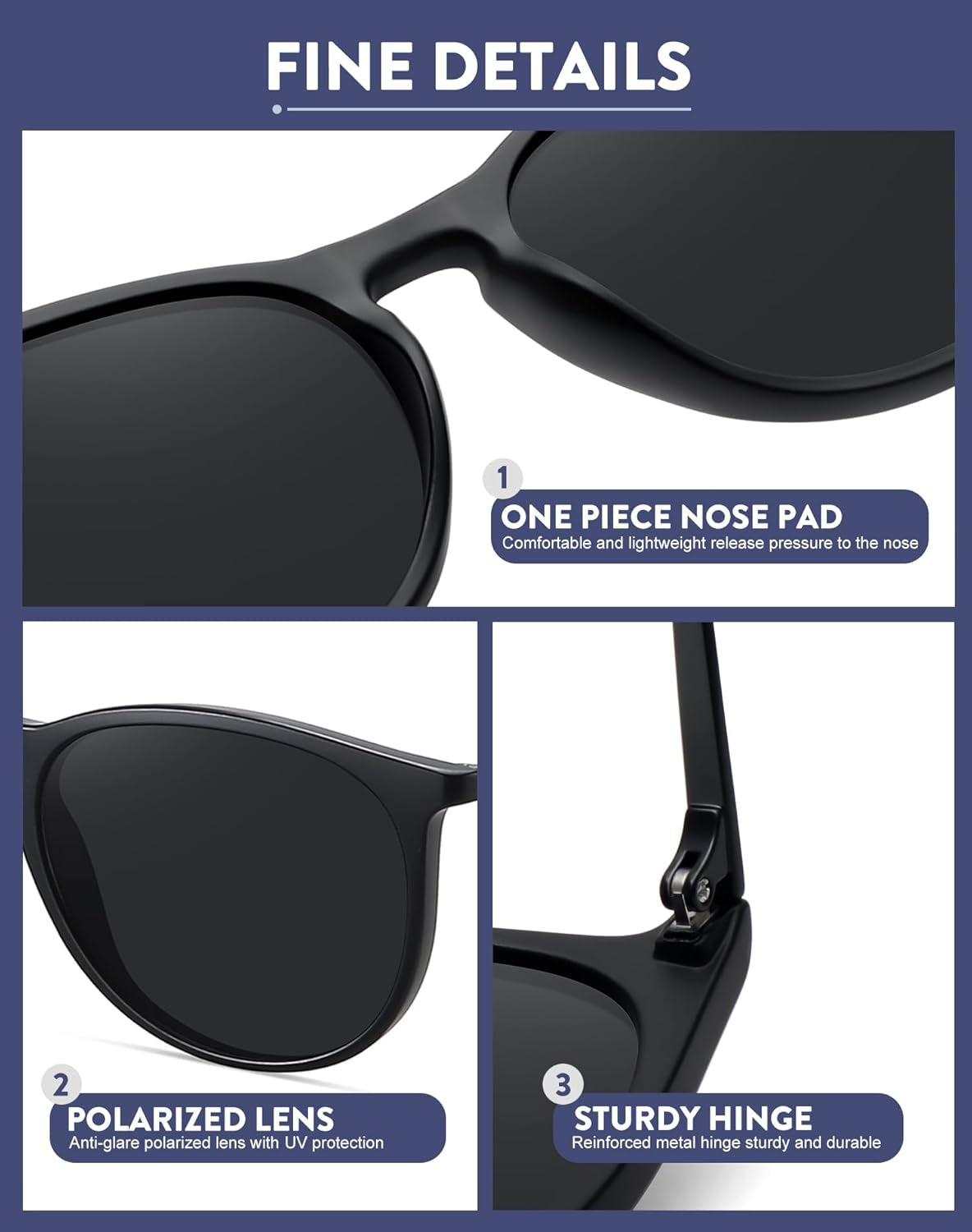 Retro Sunglasses Womens 2024 Trendy round Classic Glasses - WORLD TIME VISITS