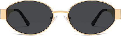 Retro Oval Sunglasses for Women Trendy Sun Glasses Classic Shades UV400 Protection SJ1217