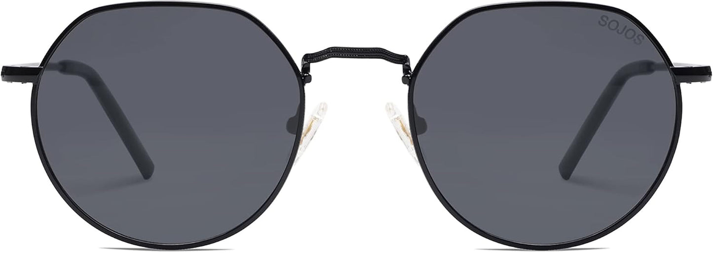 round Polygon Polarized Sunglasses for Women Men Retro Classic Vintage Panto Shades SJ1157