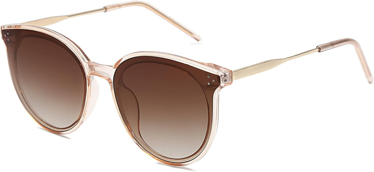 Classic Trendy round Sunglasses Womens Mens Oversized Large Shades UV400 Vacation Sunnies SJ2068