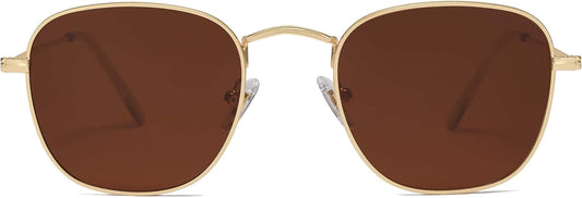 Square Polarized Sunglasses for Men Women Classic Vintage Retro Style