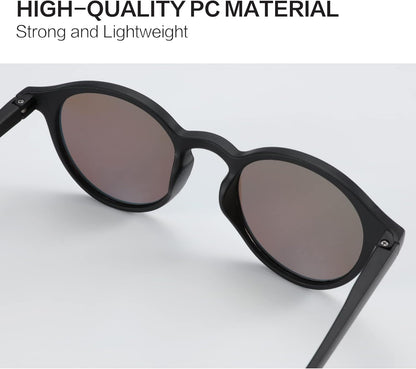 Polarized round Sunglasses, Stylish Sunglasses for Men and Women Retro Classic, Multi-Style Selection