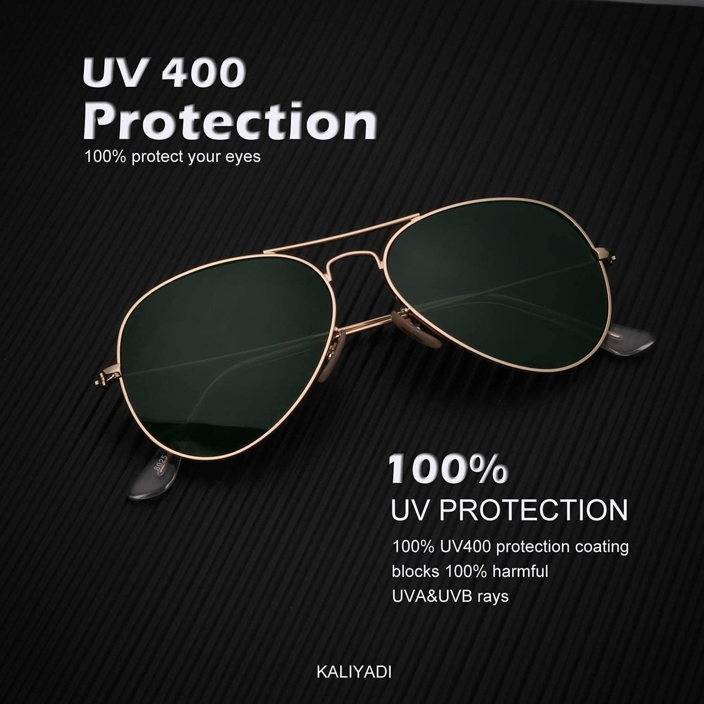 Classic Aviator Sunglasses for Men Women Driving Sun Glasses Polarized Lens UV Blocking