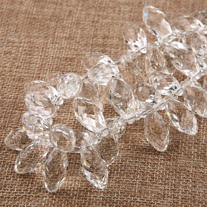 Teardrop Chandelier Crystal Pendants Glass Pendants Beads Pack of 50 - WORLD TIME VISITS