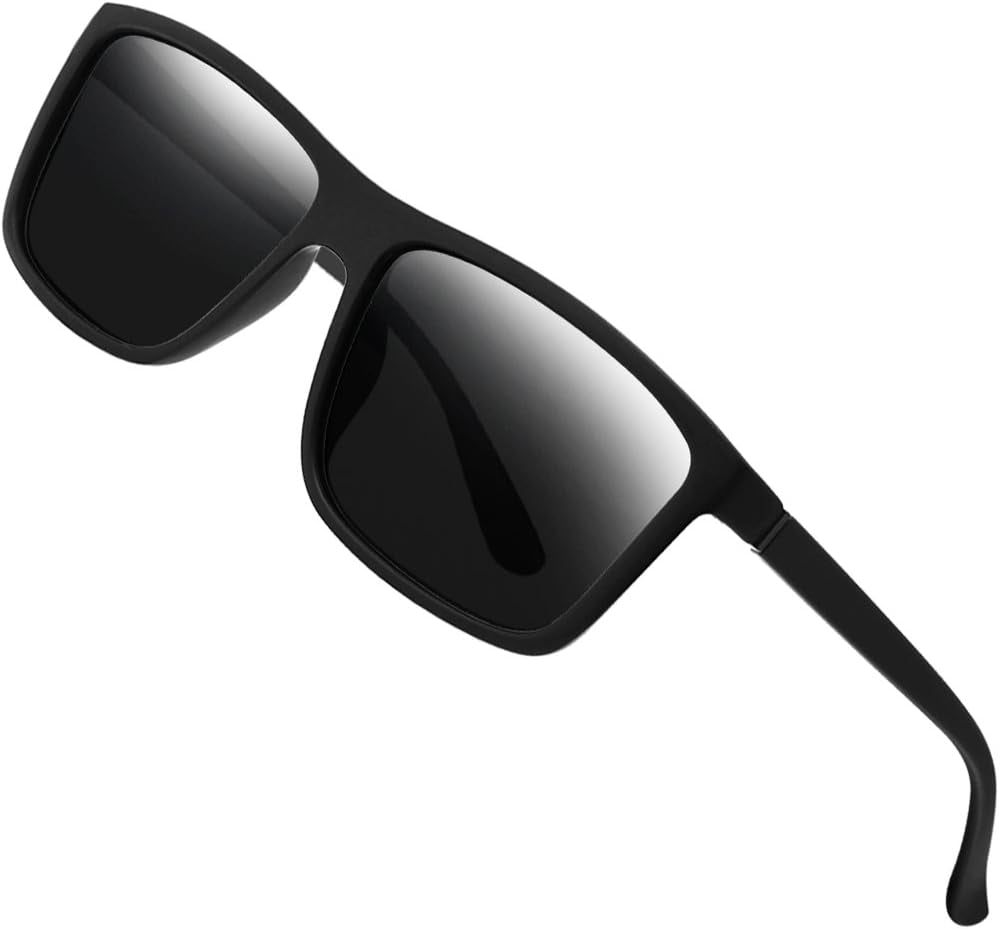 Polarized Sunglasses for Men Driving Mens Sunglasses Rectangular Vintage Sun Glasses for Men/Women