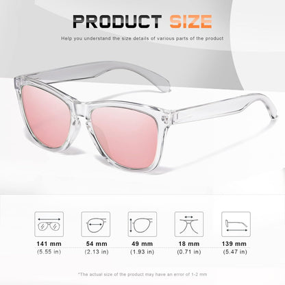 Sunglasses Womens Polarized Sunglasses for Women Trendy Designer Mirrored Sunglasses UV400 Protection Sun Glasses
