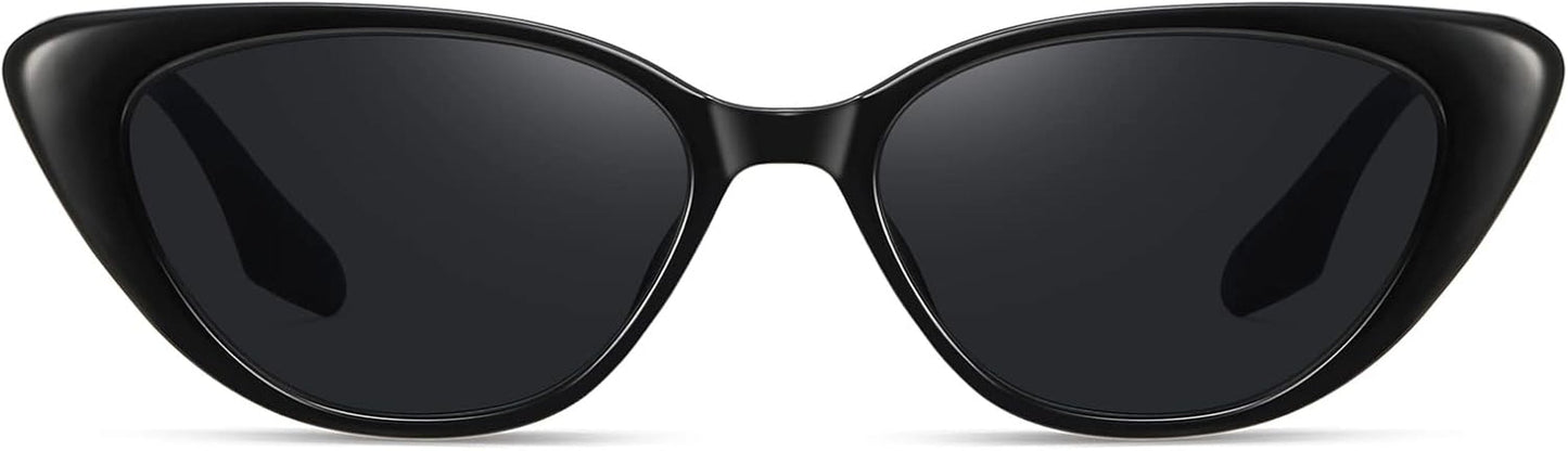 Retro Vintage Narrow Cat Eye Sunglasses for Women 90S Small Chic Style Trendy Sunnies UV400 Protection FZN7514