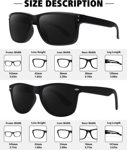 Polarized Sunglasses for Men Women Classic Retro Sun Glasses for Driving UV Protection