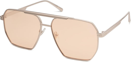 Retro Oversized Square Polarized Sunglasses for Women and Men Vintage Shades Classic Large Metal Sun Glasses