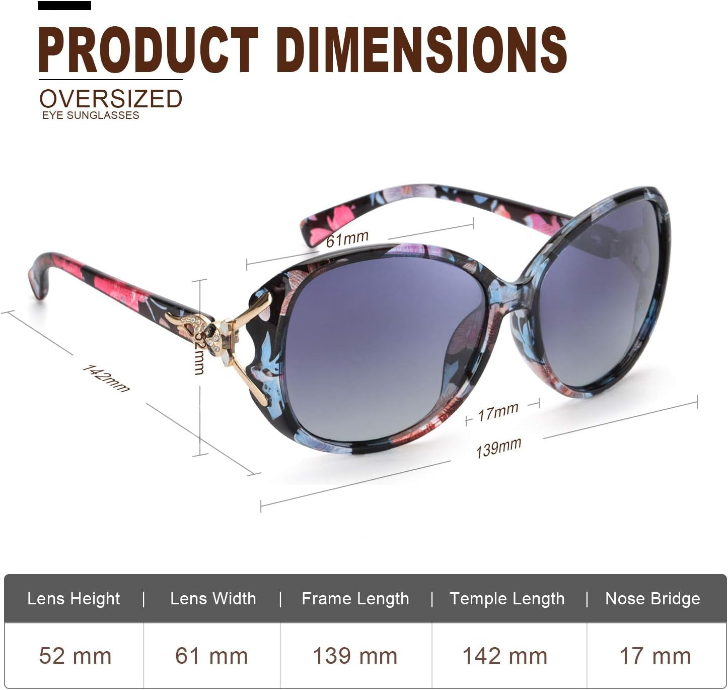 Sunglasses for Women Trendy Polarized Sunglasses Oversized Big Sun Glasses Ladies Shades UV Protection - WORLD TIME VISITS