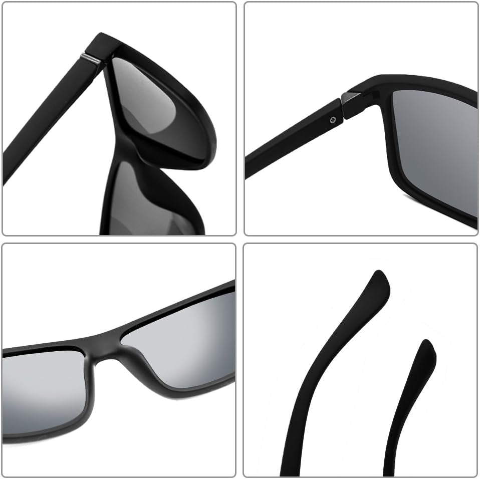 Polarized Sunglasses for Men Driving Mens Sunglasses Rectangular Vintage Sun Glasses for Men/Women